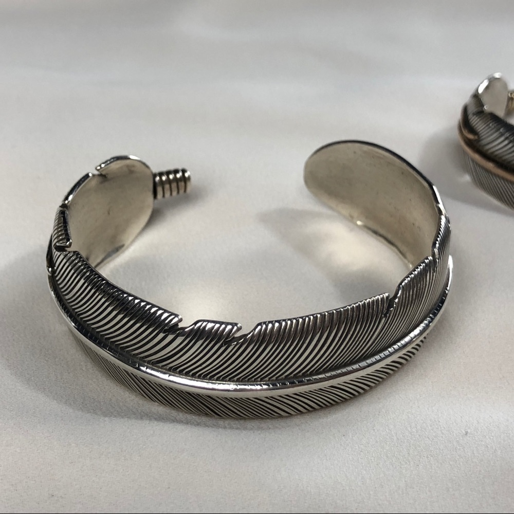 Sterling Silver Feather Cuff (like James Avery)